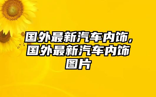 國外最新汽車內飾,國外最新汽車內飾圖片