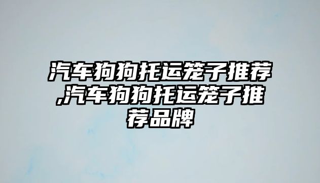 汽車狗狗托運籠子推薦,汽車狗狗托運籠子推薦品牌