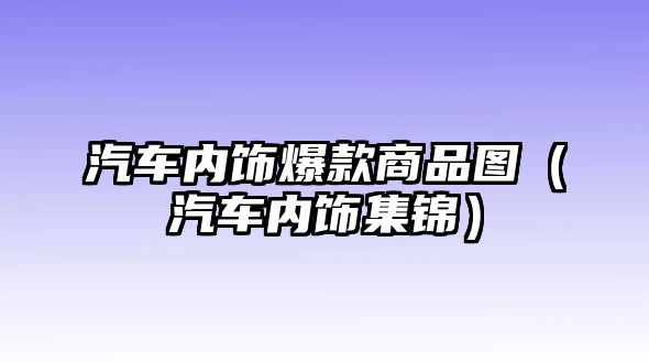 汽車內飾爆款商品圖（汽車內飾集錦）