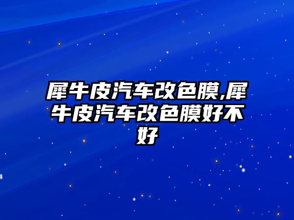 犀牛皮汽車改色膜,犀牛皮汽車改色膜好不好