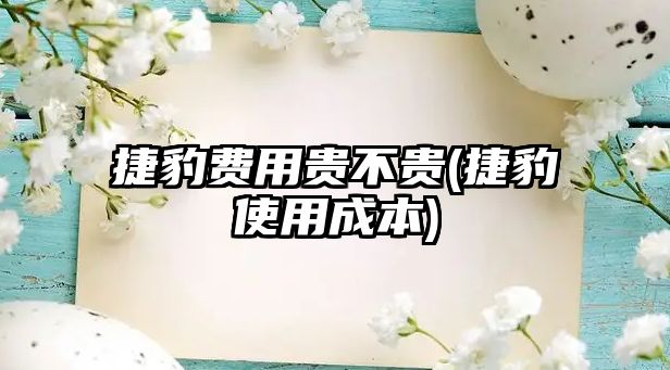 捷豹費(fèi)用貴不貴(捷豹使用成本)