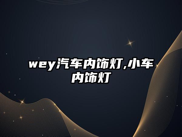 wey汽車內(nèi)飾燈,小車內(nèi)飾燈