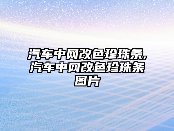 汽車中網改色珍珠條,汽車中網改色珍珠條圖片