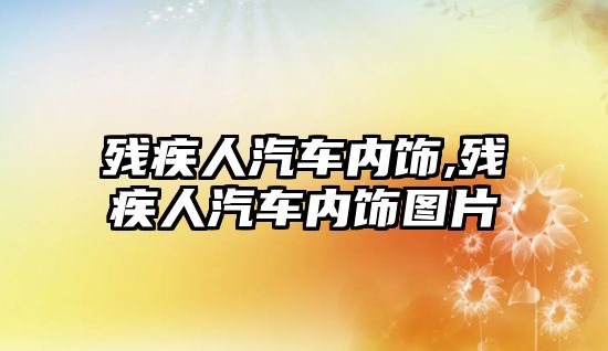 殘疾人汽車內飾,殘疾人汽車內飾圖片