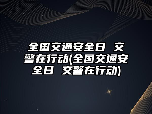 全國交通安全日 交警在行動(dòng)(全國交通安全日 交警在行動(dòng))