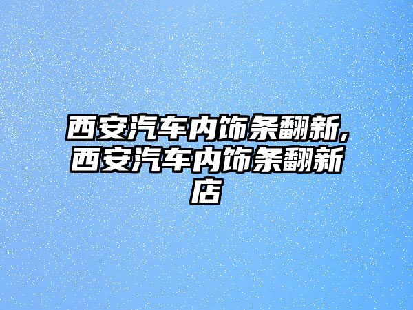 西安汽車內飾條翻新,西安汽車內飾條翻新店