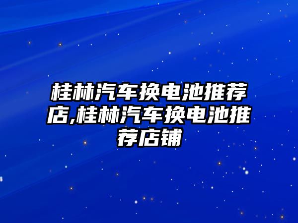 桂林汽車換電池推薦店,桂林汽車換電池推薦店鋪