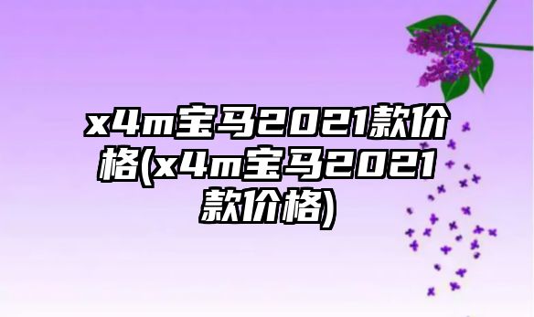 x4m寶馬2021款價(jià)格(x4m寶馬2021款價(jià)格)