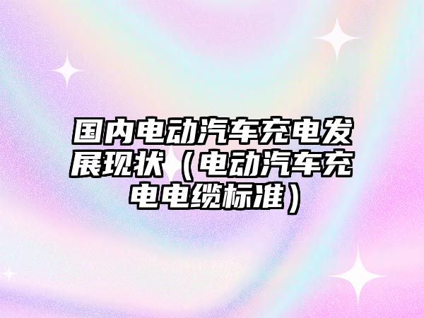 國內電動汽車充電發展現狀（電動汽車充電電纜標準）