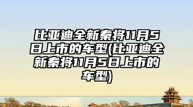 比亞迪全新秦將11月5日上市的車型(比亞迪全新秦將11月5日上市的車型)