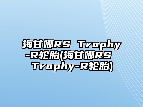 梅甘娜RS Trophy-R輪胎(梅甘娜RS Trophy-R輪胎)