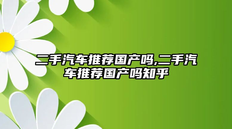 二手汽車推薦國(guó)產(chǎn)嗎,二手汽車推薦國(guó)產(chǎn)嗎知乎