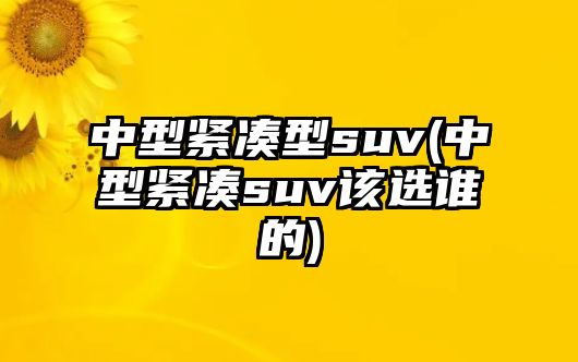 中型緊湊型suv(中型緊湊suv該選誰(shuí)的)