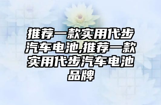 推薦一款實用代步汽車電池,推薦一款實用代步汽車電池品牌