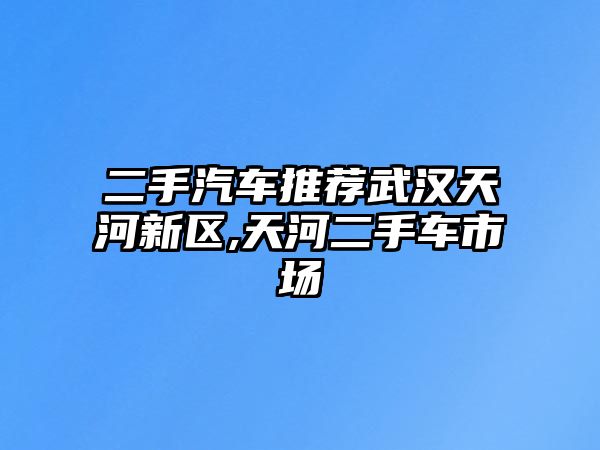 二手汽車推薦武漢天河新區,天河二手車市場