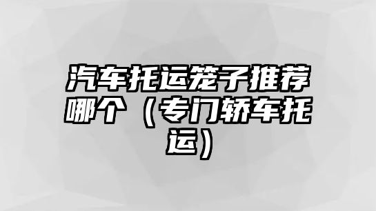 汽車托運籠子推薦哪個（專門轎車托運）