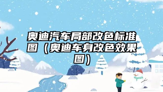 奧迪汽車局部改色標準圖（奧迪車身改色效果圖）